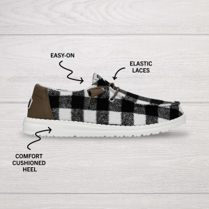 wendy buffalo plaid white and black plaid