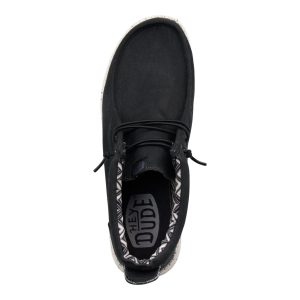 wally mid canvas black/white
