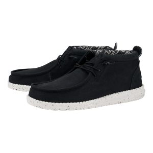 wally mid canvas black/white