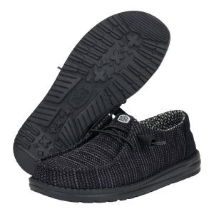 wendy stretch sox black/black