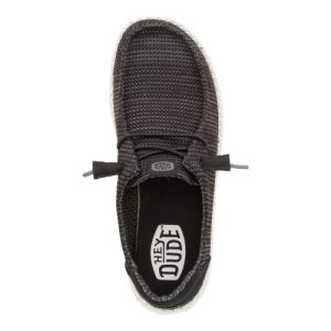 wendy stretch sox wide black/white