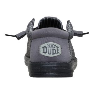 wally stretch sox granite grey/black