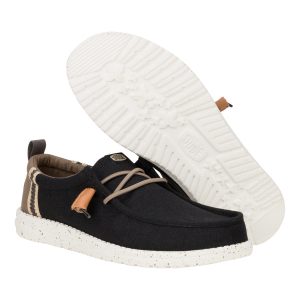 wally craft linen black/walnut