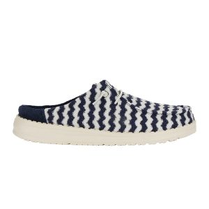 wendy slip terry stripe navy blazer/egret