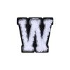 import placeholder for letter w patch black white 32593995