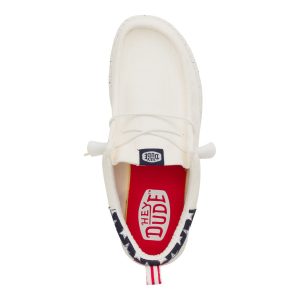 wally funk americana stars white/navy blazer