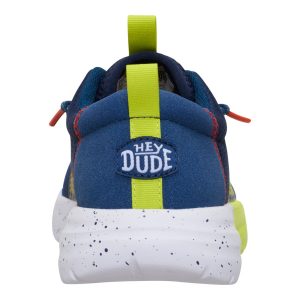 sirocco play youth sport stripe navy/lime