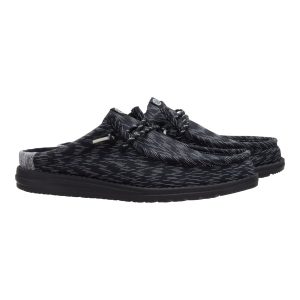 wally slip jersey jacquard black/monument grey
