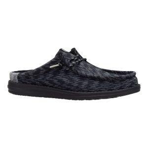 wally slip jersey jacquard black/monument grey