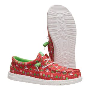 wally holiday sweater red/green/multi