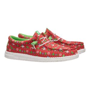 wally holiday sweater red/green/multi