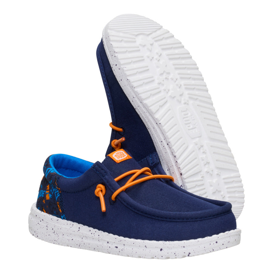 wally funk youth game on navy/multi wally funk youth game on navy/multi