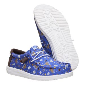 wally hanukkah blue/multi