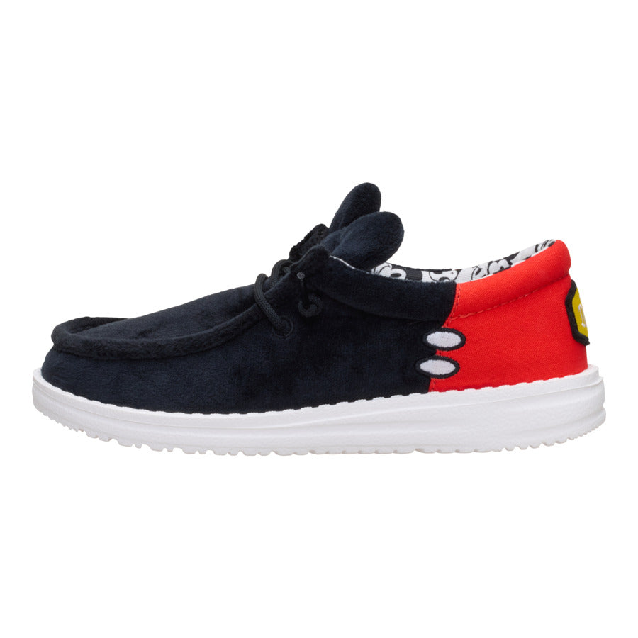 disney mickey mouse wally youth black/red disney mickey mouse wally youth black/red