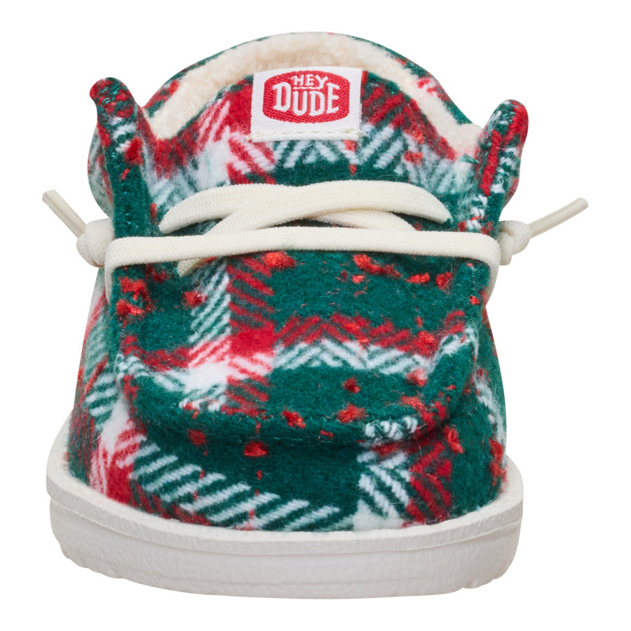 wally toddler confetti plaid cozy red/green/multi wally toddler confetti plaid cozy red/green/multi