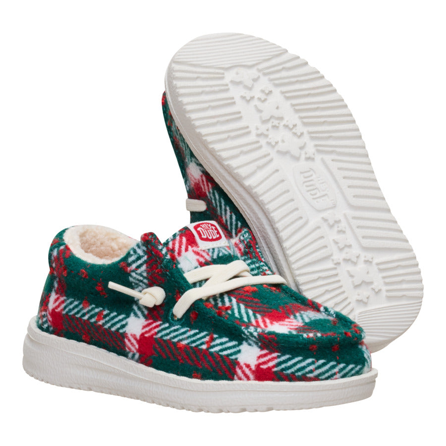 wally toddler confetti plaid cozy red/green/multi wally toddler confetti plaid cozy red/green/multi