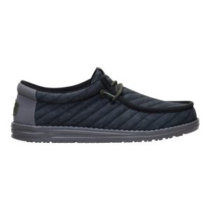 wally washed quilt black/grey